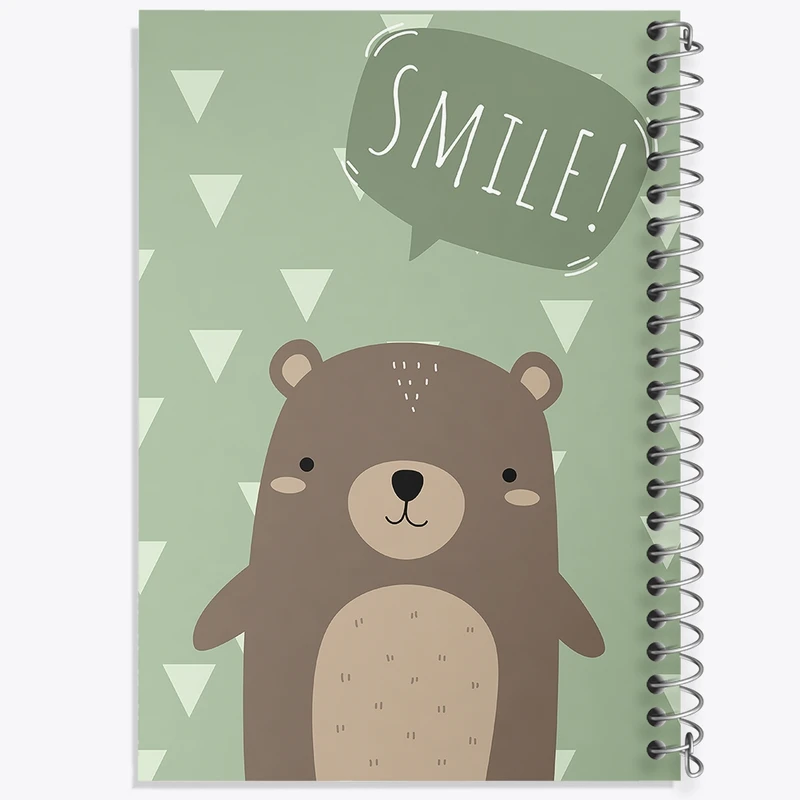 دفتر طراحی 50 برگ خندالو طرح خرس کد 26206