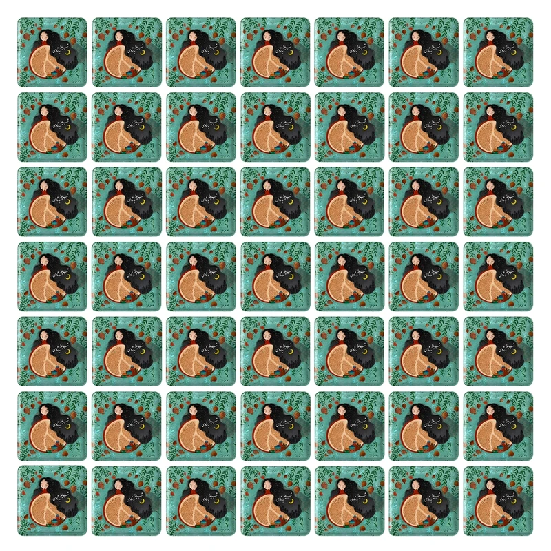 پیکسل خندالو طرح شب یلدا کد 38256 مدل مربعی مجموعه 49 عددی