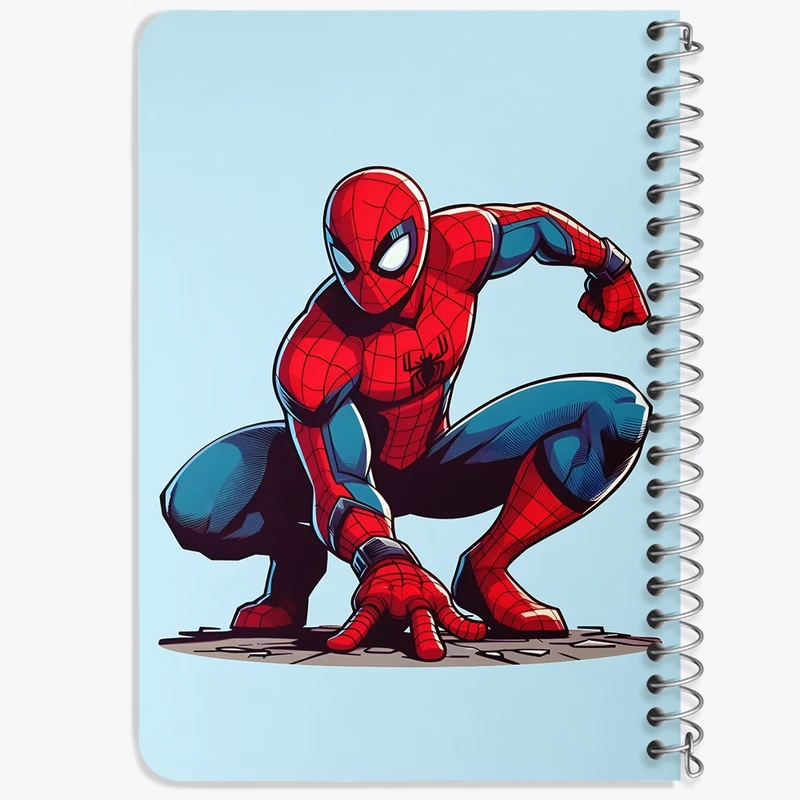 دفتر یادداشت 50 برگ خندالو طرح مرد عنکبوتی (Spider Man) کد F7613