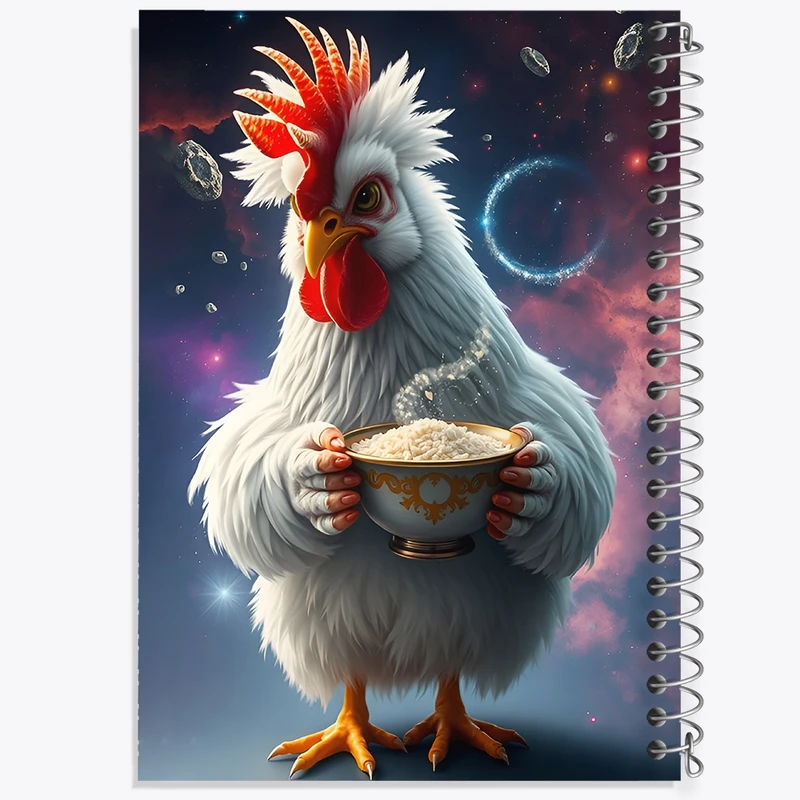 دفتر طراحی 50 برگ خندالو طرح خروس کد F11671