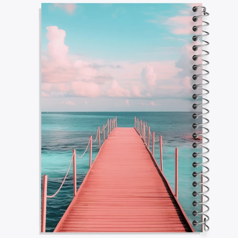 دفتر شطرنجی 50 برگ خندالو طرح به سوی دریا کد F3556