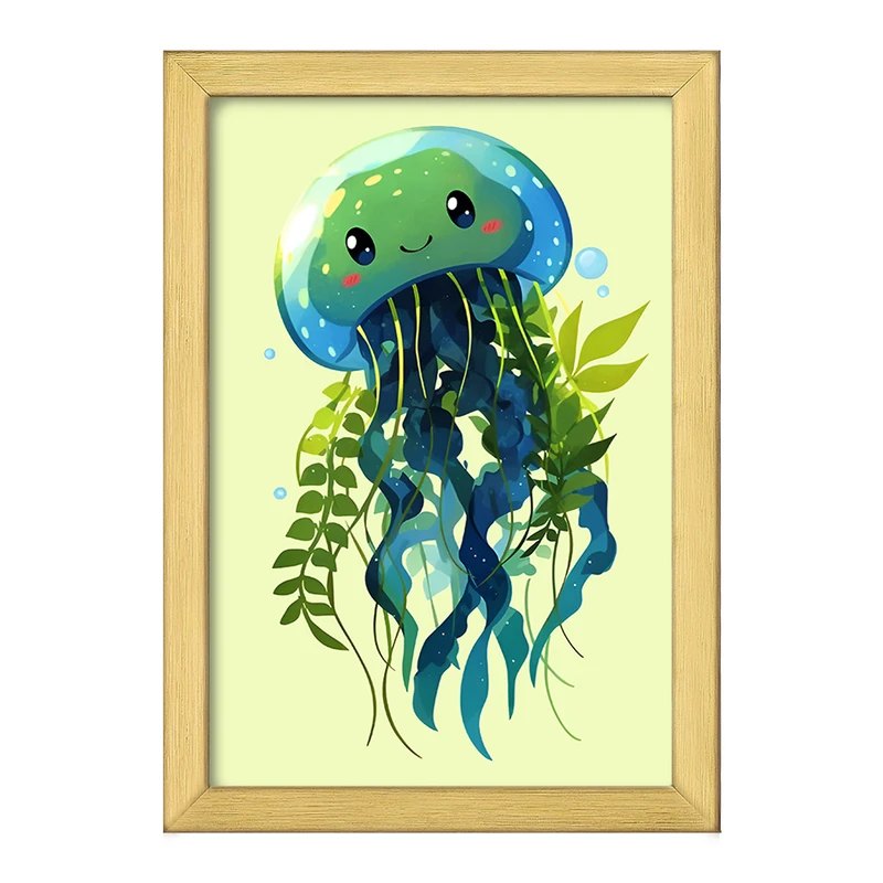 تابلو خندالو طرح عروس دریایی کیوت کد F7683