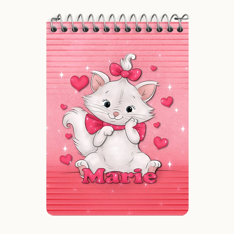 دفتر یادداشت 50 برگ خندالو طرح گربه های اشرافی (Marie) کد N8162