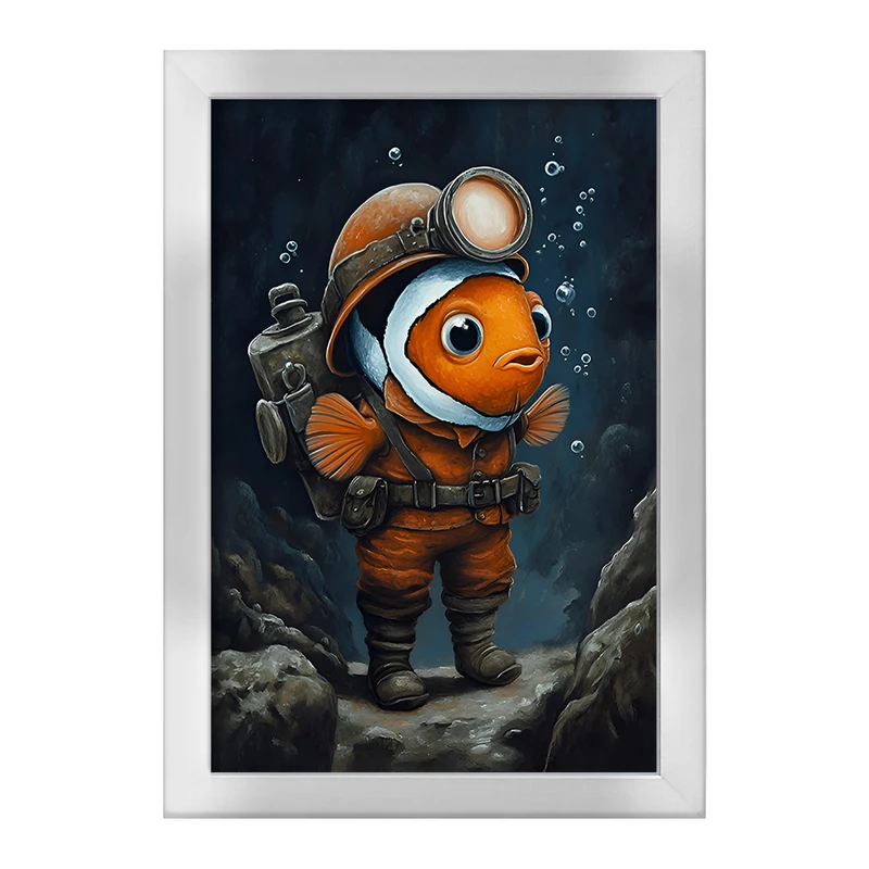 تابلو خندالو طرح ماهی آتش نشان کد F11789