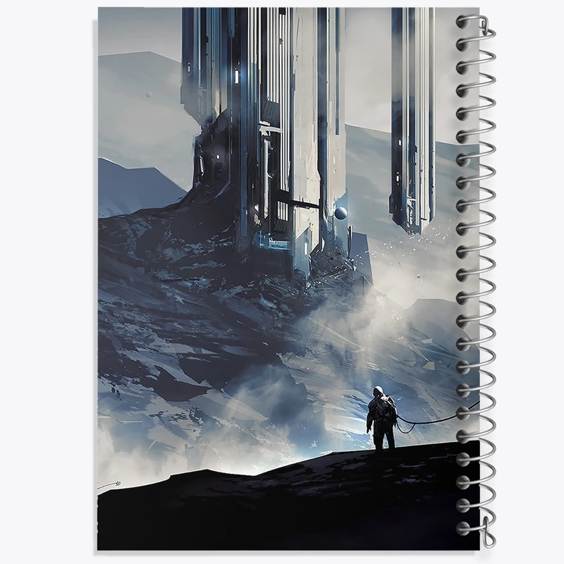 دفتر طراحی 50 برگ خندالو طرح فضانورد کد F326