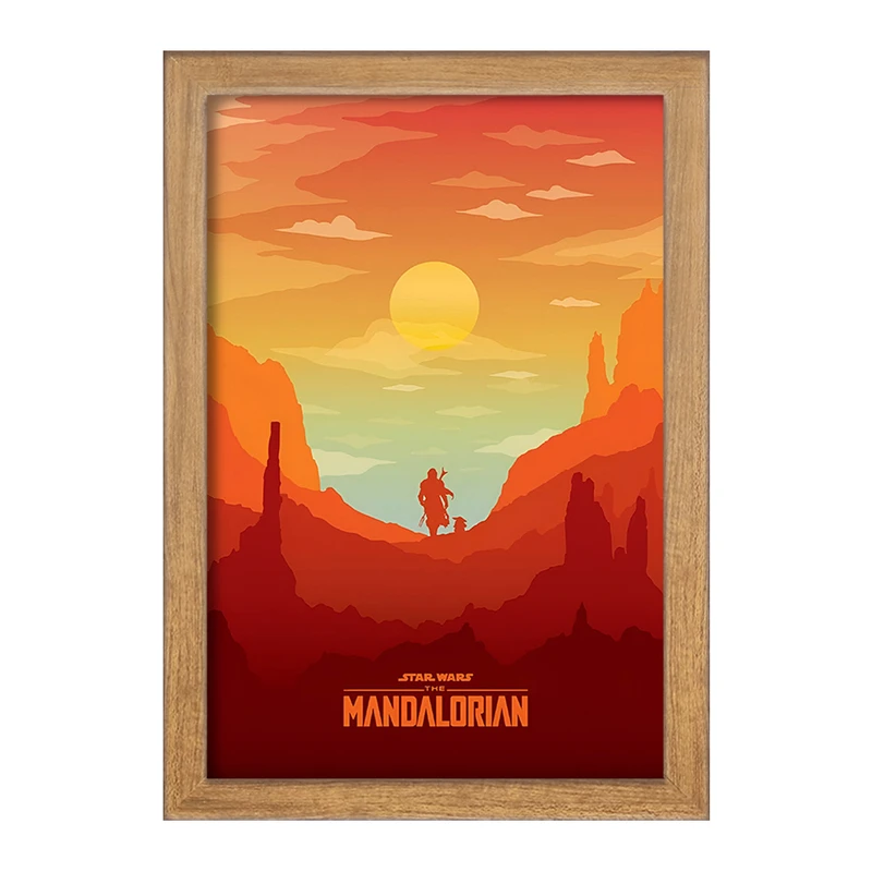 تابلو خندالو طرح مندلورین (The Mandalorian) کد F13750