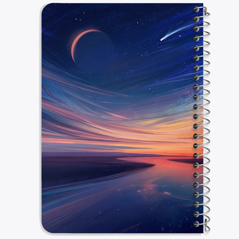 دفتر یادداشت 50 برگ خندالو طرح غروب کد F323