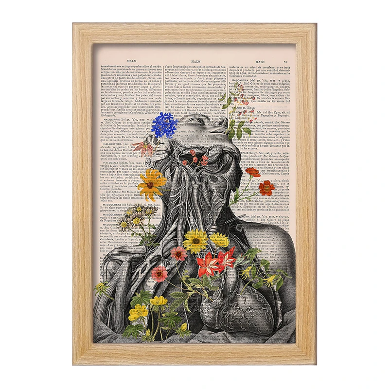 تابلو خندالو طرح آناتومی انسان (Human Anatomy) کد F14044