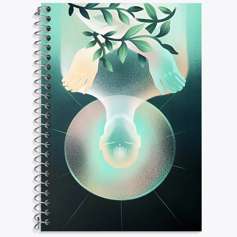 دفتر زبان 50 برگ خندالو مدل سه خط طرح مفهومی کد F4803