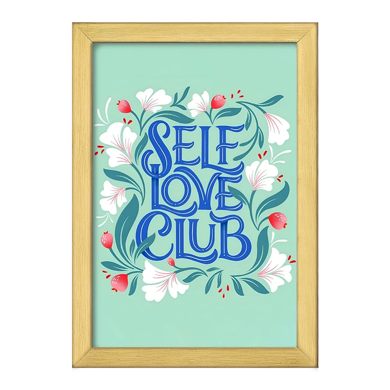 تابلو خندالو طرح Self Love Club کد F7434