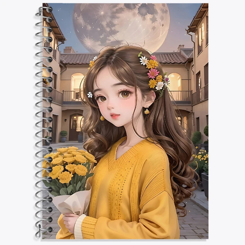 دفتر نت موسیقی 50 برگ خندالو طرح دخترانه کد F3821