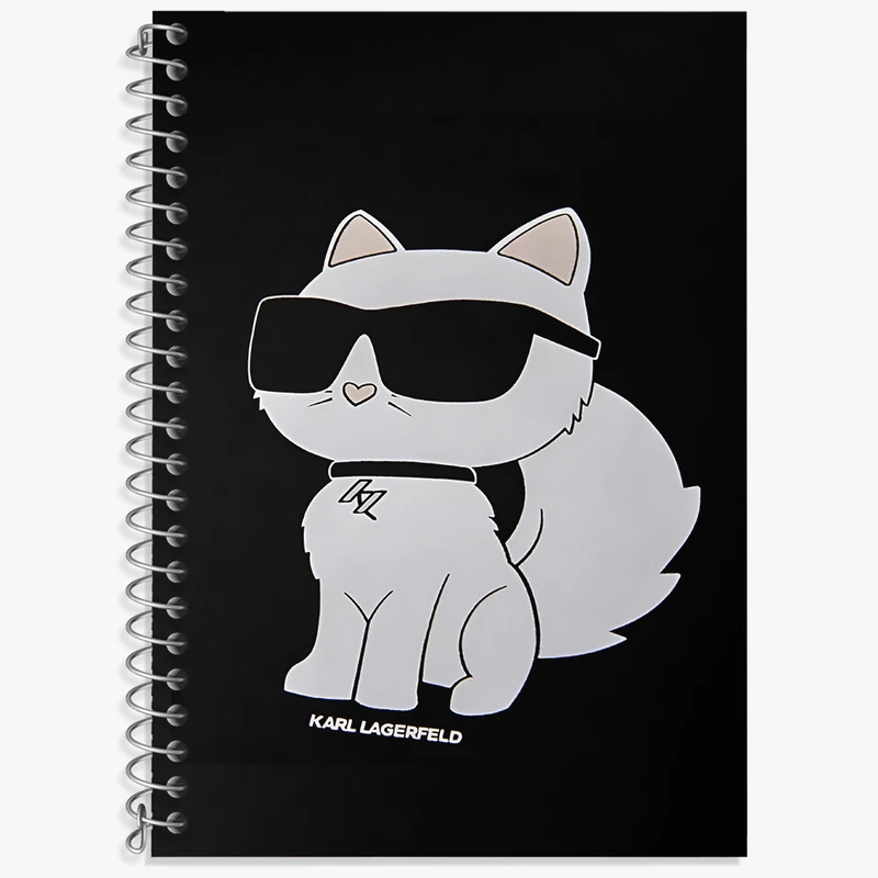 دفتر نت موسیقی 50 برگ خندالو طرح گربه ی کارل لاگرفلد کد F4100