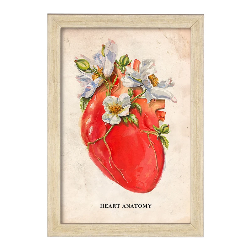 تابلو خندالو طرح آناتومی قلب (Heart Anatomy) کد F14006