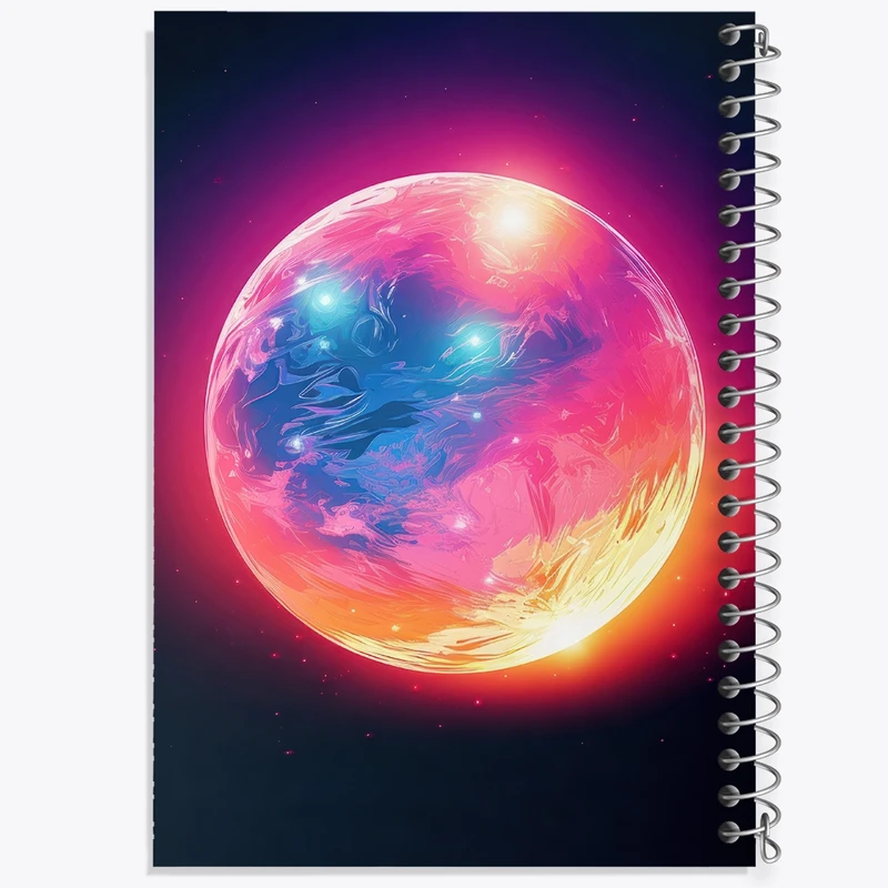 دفتر شطرنجی 50 برگ خندالو طرح سیاره کد F3044