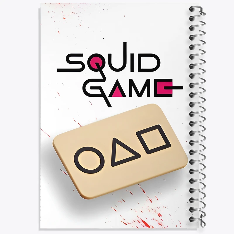 دفتر ژورنال نویسی 50 برگ خندالو مدل نقطه ای طرح بازی مرکب (Squid Game) کد F11779