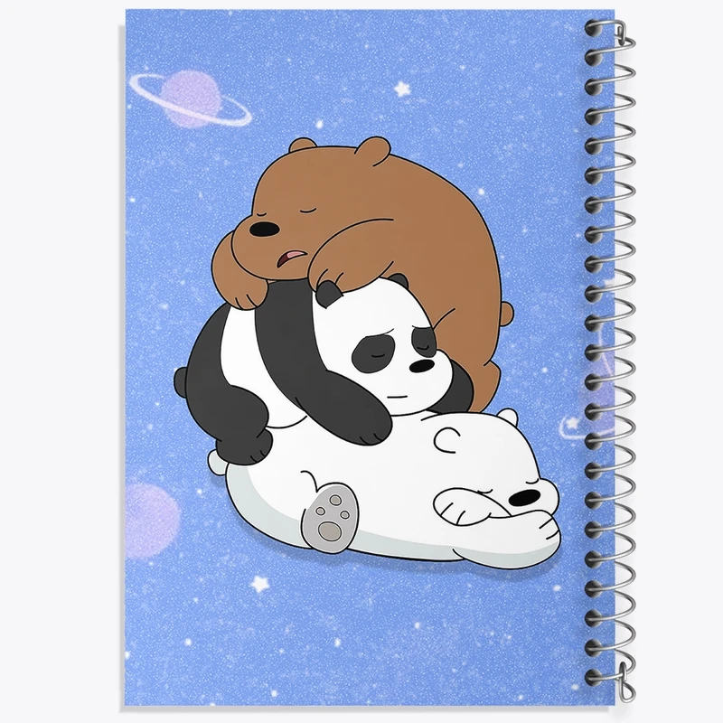 دفتر طراحی 50 برگ خندالو طرح سه خرس کله پوک  کد 10609