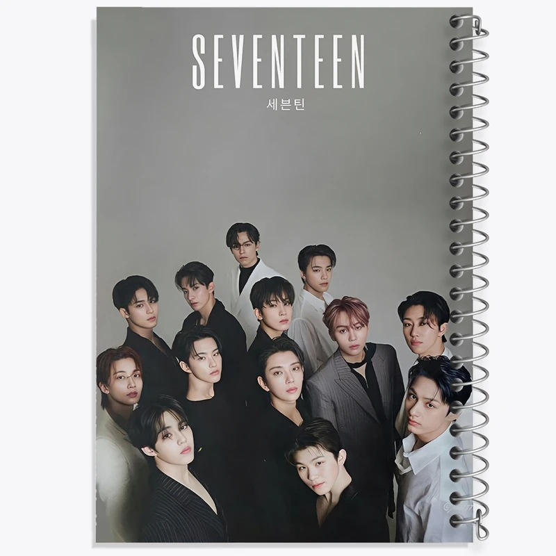 دفتر شطرنجی 50 برگ خندالو طرح سونتین (Seventeen) کد F11180