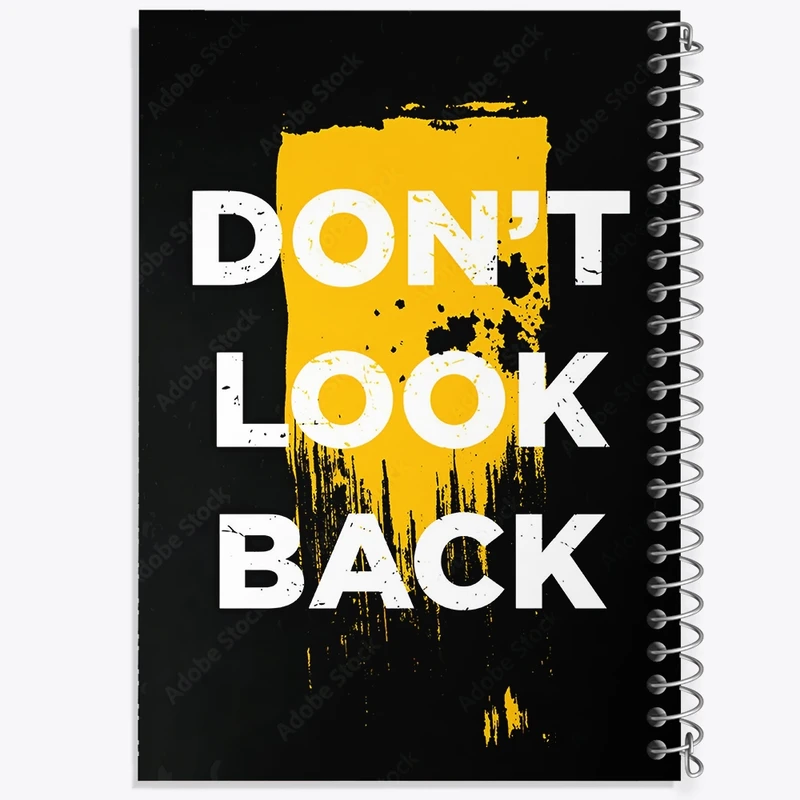 دفتر شطرنجی 50 برگ خندالو طرح Don't Look Back کد F10781