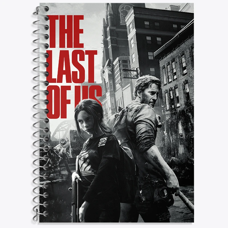 دفتر زبان 50 برگ خندالو طرح (The Last Of Us) آخرین بازمانده از ما کد N9314