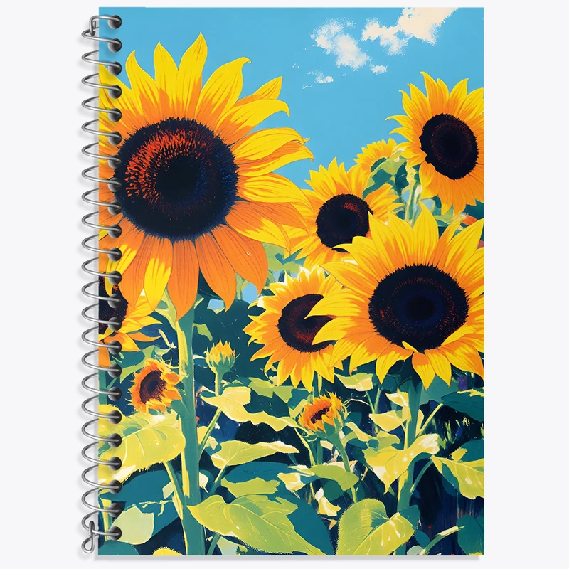 دفتر نت موسیقی 50 برگ خندالو طرح باغ آفتابگردان کد N7770