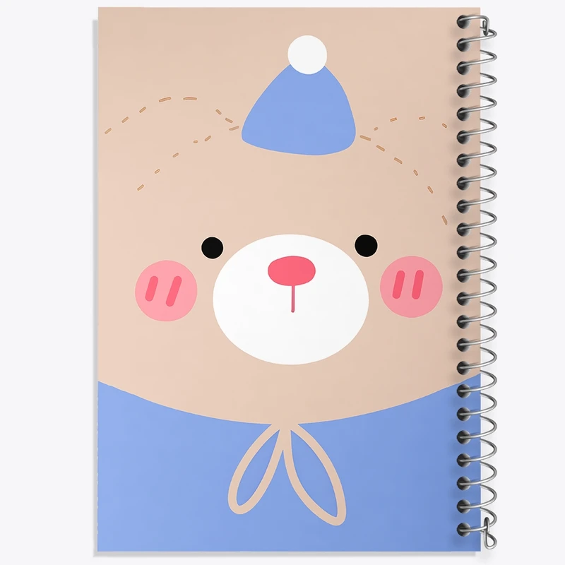 دفتر شطرنجی 50 برگ خندالو طرح خرس بامزه کد N7090