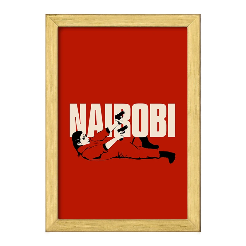 تابلو خندالو طرح نایروبی سریال خانه ی کاغذی کد F1714