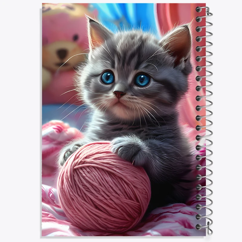 دفتر مشق 100 برگ خندالو طرح گربه کد F12036