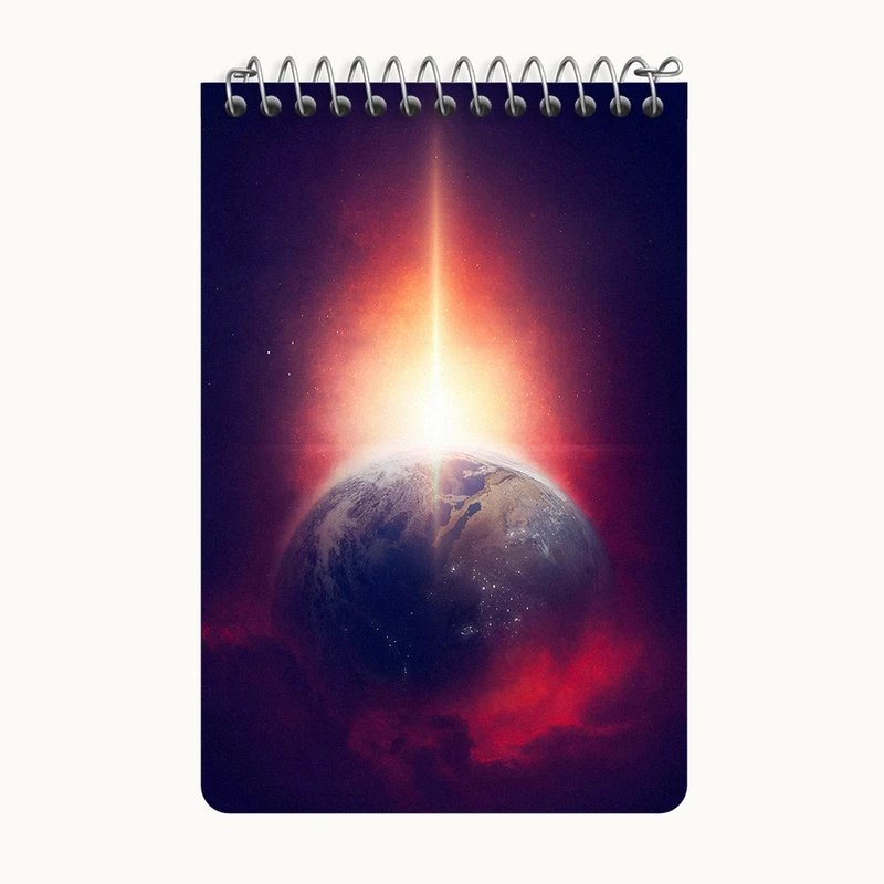 دفتر یادداشت 50 برگ خندالو طرح کهکشان (galaxy) کد F6720