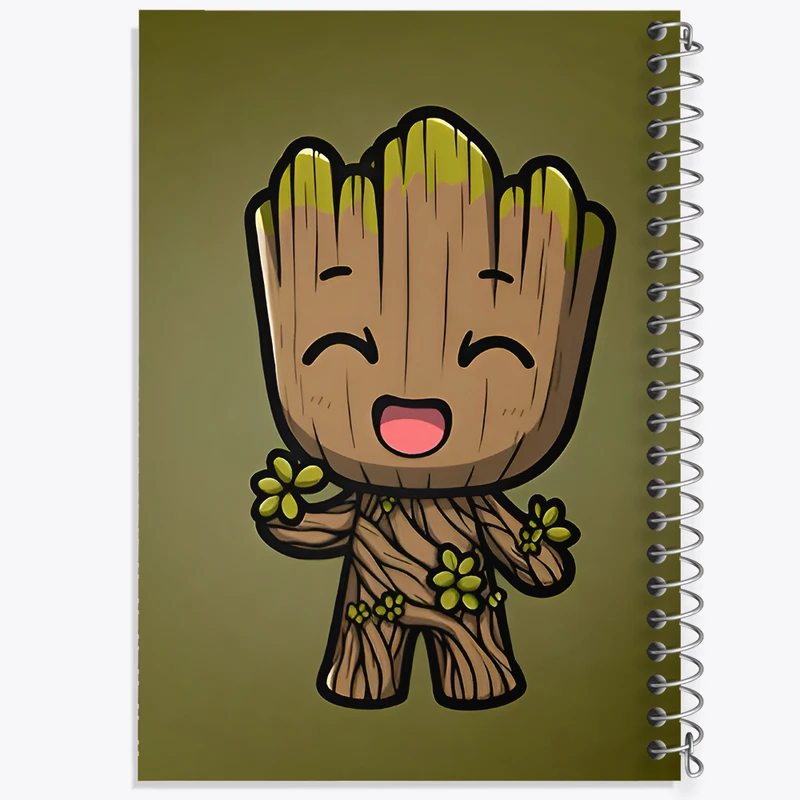 دفتر مشق 50 برگ خندالو طرح گروت (Groot) کد F9416