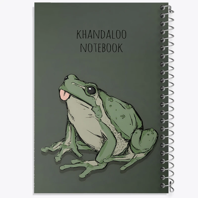 دفتر نقاشی 50 برگ خندالو طرح قورباغه (Frog) کد N8291
