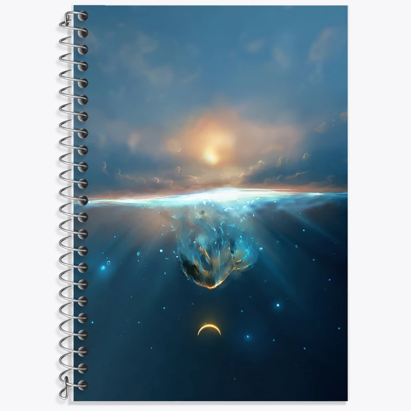 دفتر زبان 50 برگ خندالو مدل سه خط طرح سقوط کد F12546