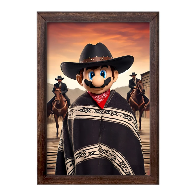 تابلو خندالو طرح سوپر ماریو (Super Mario) کد F10567