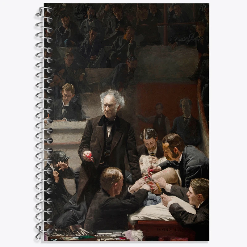 دفتر نت موسیقی 50 برگ خندالو طرح نقاشی پرتره دکتر ساموئل دی اثر توماس ایکینز کد F12302