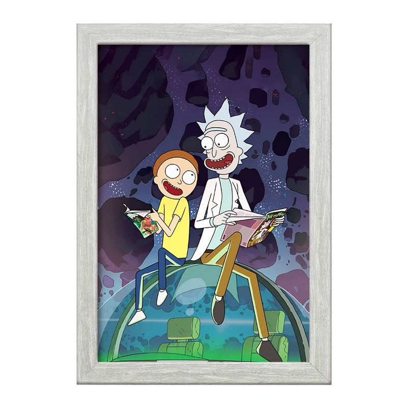 تابلو خندالو طرح ریک و مورتی (Rick and Morty) کد F4933