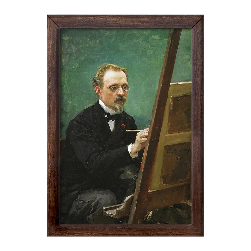 تابلو خندالو طرح پرتره فدریکو د مادرازو اثر رایموندو د مادرازو و گرتا کد F12413