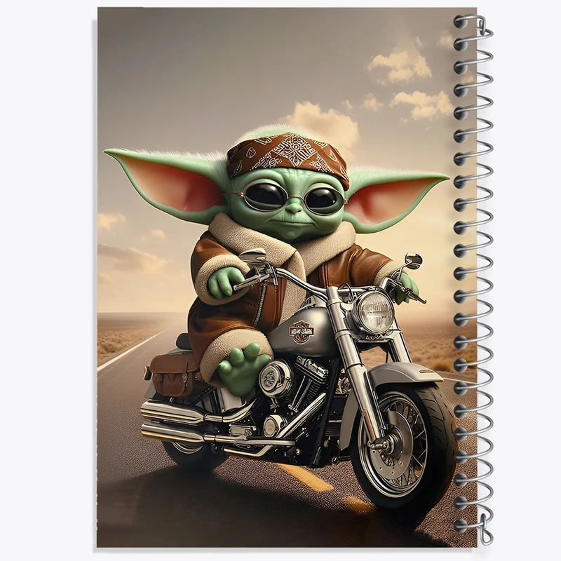 دفتر مشق 100 برگ خندالو طرح بیبی یودا کد F4430