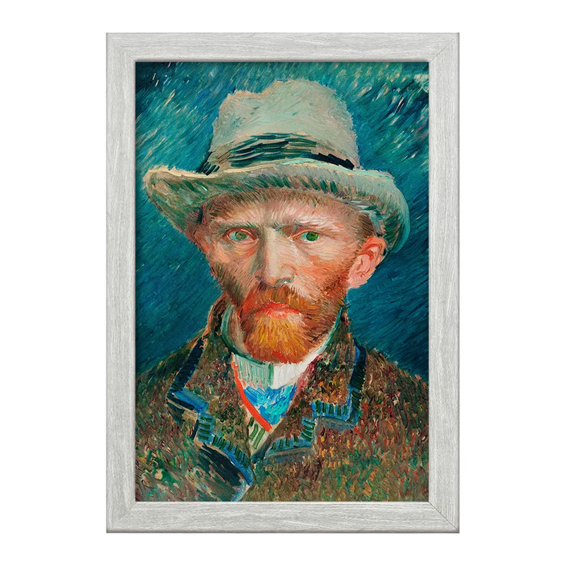 تابلو خندالو طرح سلف پرتره ونگوگ  کد 3727