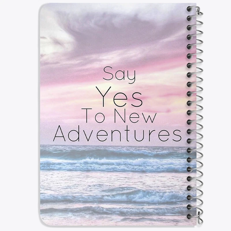 دفتر یادداشت 50 برگ خندالو طرح Say Yes To New Adventures کد F11420