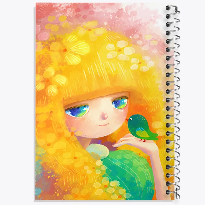 دفتر شطرنجی 50 برگ خندالو طرح دخترانه کد F9203