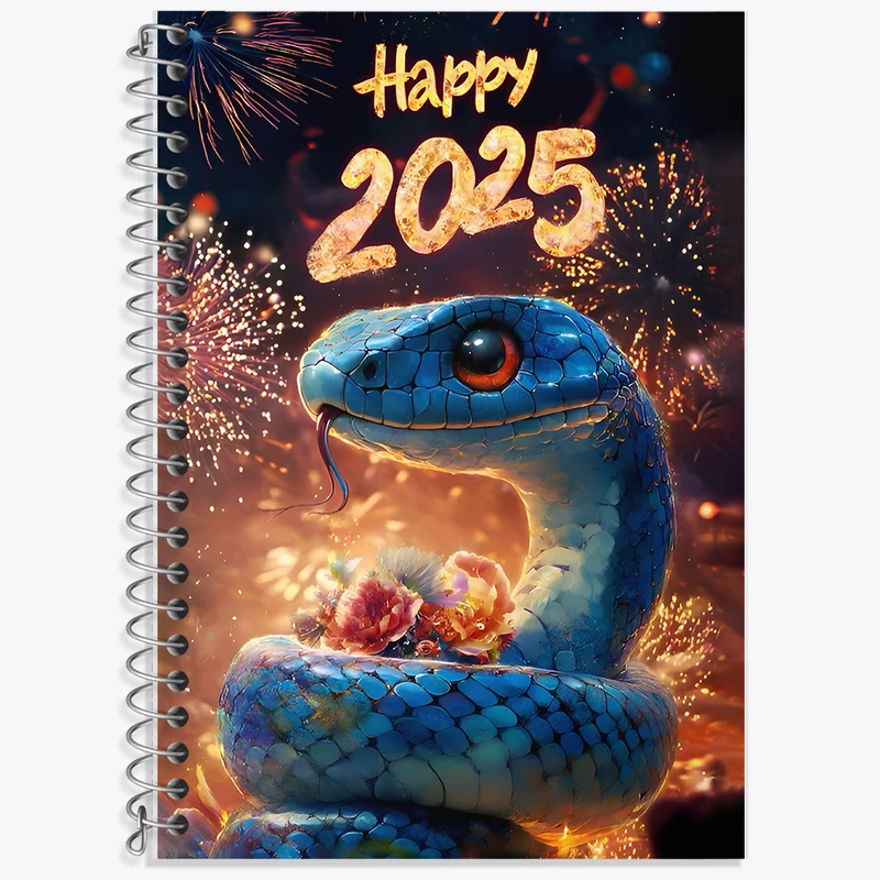 دفتر زبان 50 برگ خندالو مدل دو خط طرح سال 2025 کد F9939