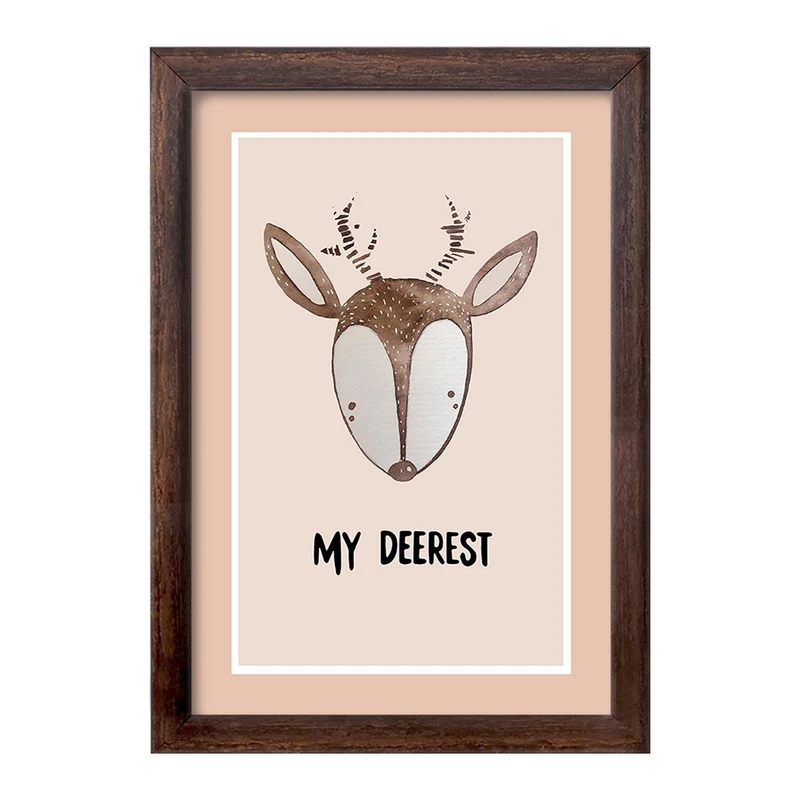 تابلو خندالو طرح گوزن کد F11488