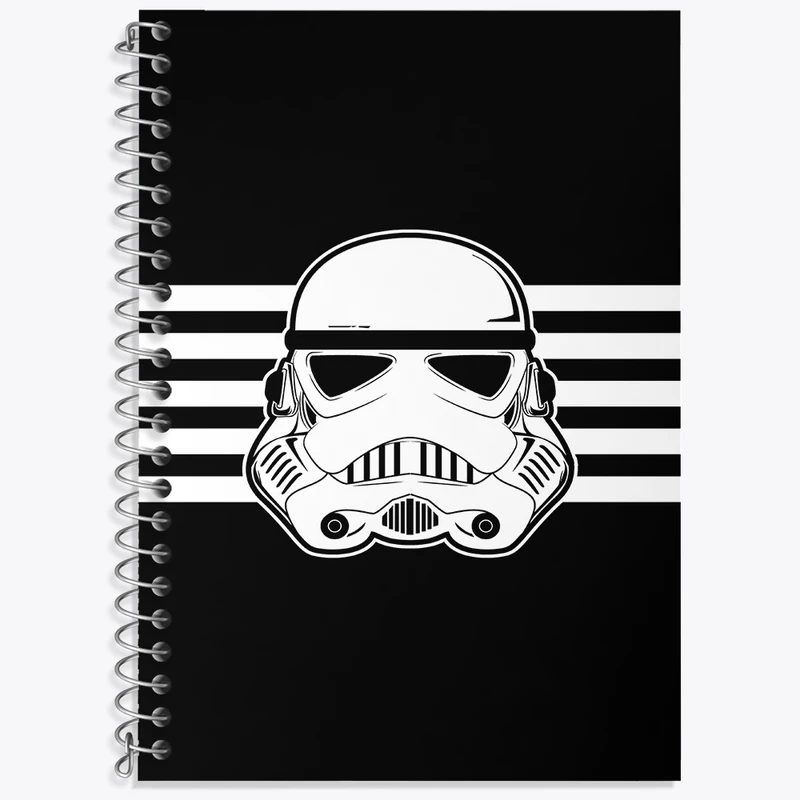 دفتر زبان 50 برگ خندالو مدل سه خط طرح جنگ ستارگان کد F3589