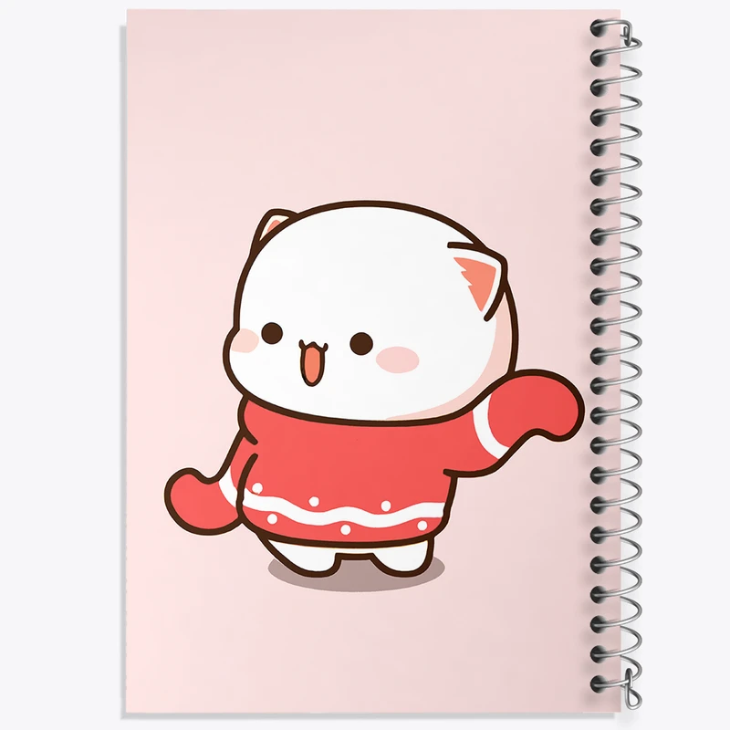 دفتر مشق 50 برگ خندالو طرح گربه بامزه کد N6675