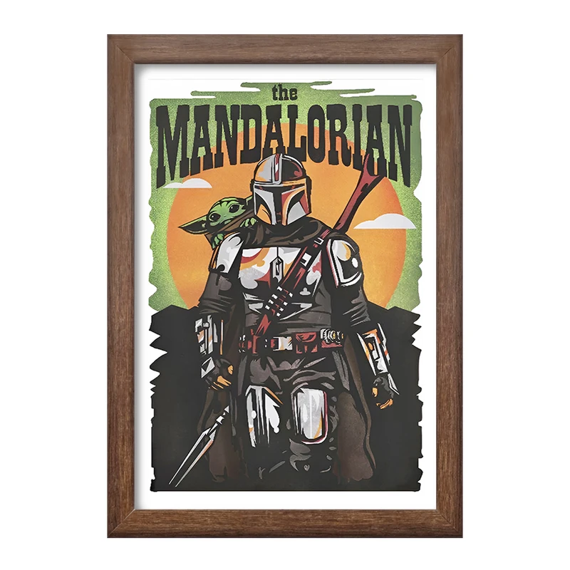 تابلو خندالو طرح مندلورین (The Mandalorian) کد F13747