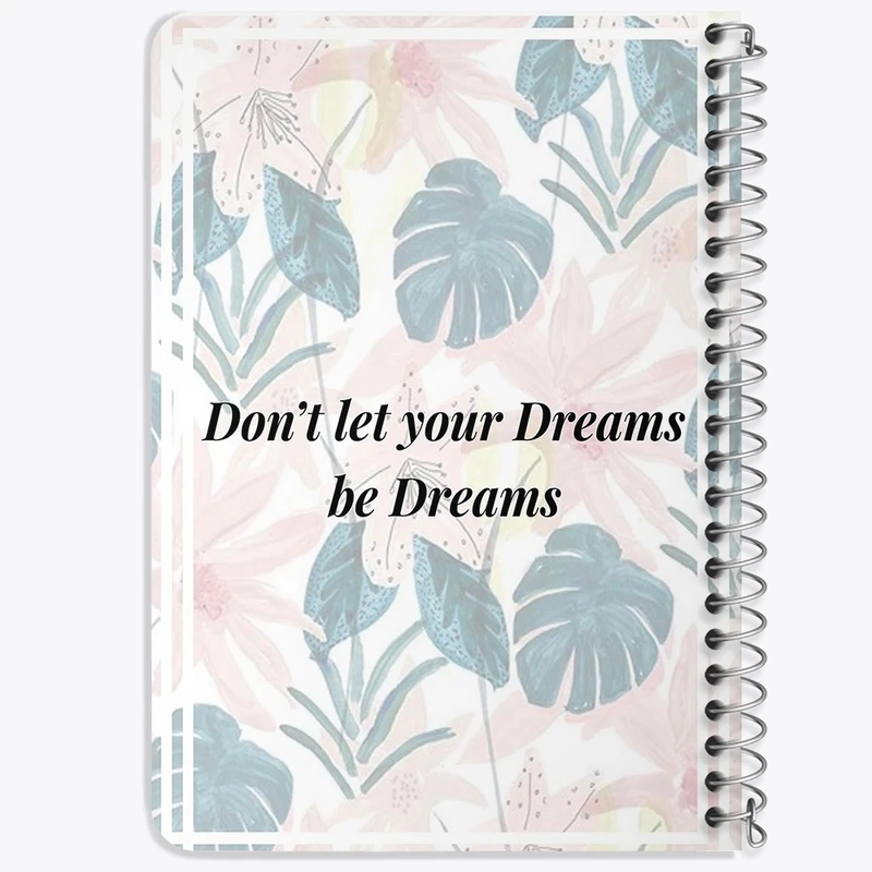 دفتر یادداشت 50 برگ خندالو طرح Don't Let Your Dreams Be Dreams کد F11498