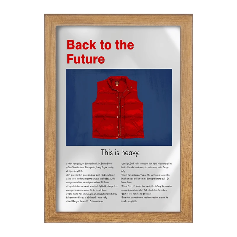 تابلو خندالو طرح بازگشت به آینده (Back to the Future) کد F13835