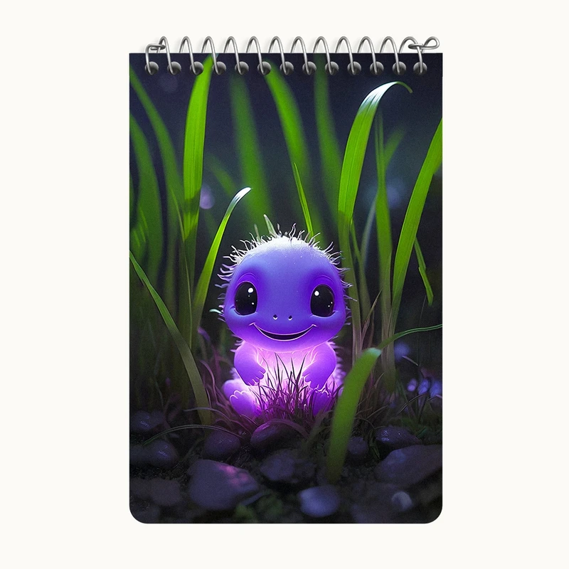 دفتر یادداشت 50 برگ خندالو طرح هیولای کیوت کد F6274