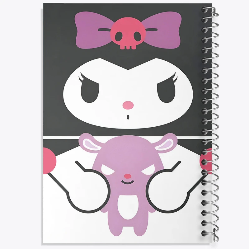 دفتر مشق 100 برگ خندالو طرح کرومی (Kuromi) کد N9034