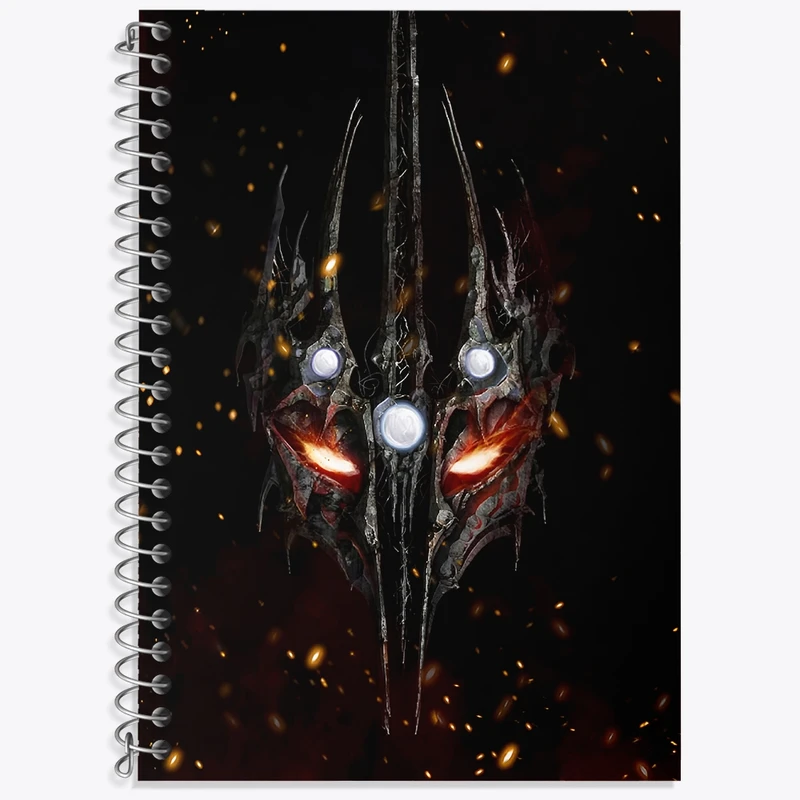 دفتر زبان 50 برگ خندالو مدل سه خط طرح ارباب حلقه ها کد F4813