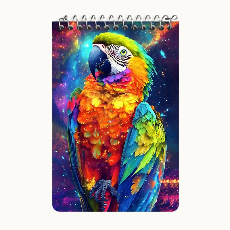 دفتر یادداشت 50 برگ خندالو طرح طوطی کد F12100